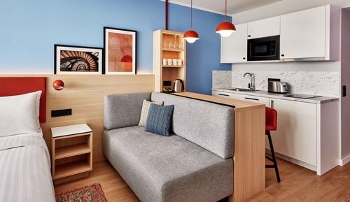 Studio, 1 grand lit, non-fumeurs, cuisine