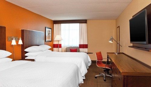 Chambre, 2 grands lits