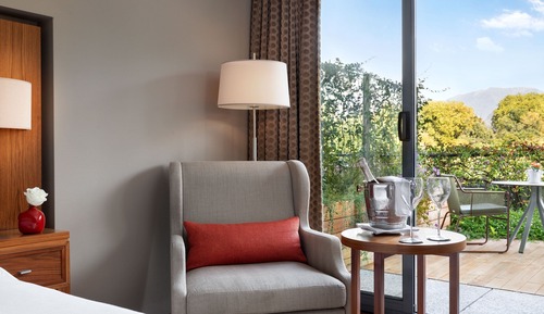 Chambre Deluxe, 1 très grand lit, terrasse
