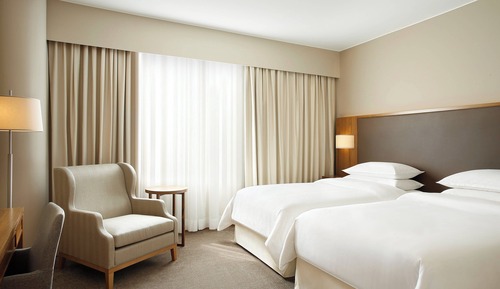 Chambre, 2 lits une place