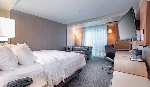 Chambre, 1 très grand lit et 1 canapé-lit