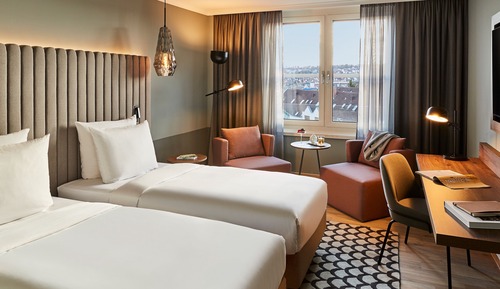 Chambre Deluxe avec lits jumeaux, 2 lits une place