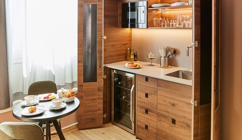 Chambre Deluxe, 1 lit double, coin cuisine (Premium)