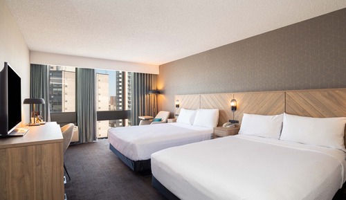 Chambre Standard, 2 grands lits, vue ville