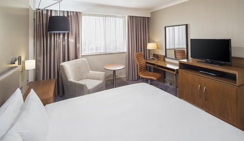 Chambre Standard, 1 grand lit, vue fleuve