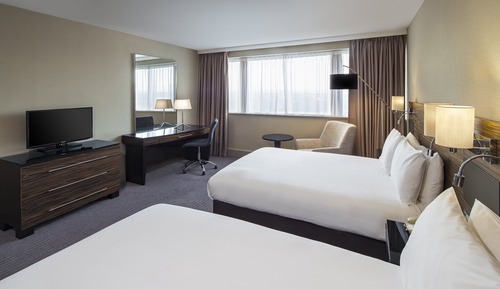 Chambre Premium, 2 lits doubles, vue fleuve