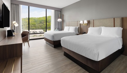 Chambre Premium, 2 grands lits, vue montagne