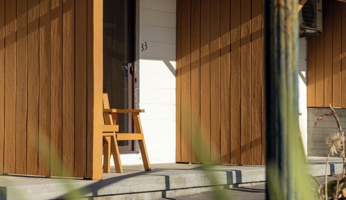 Chambre, en bord de piscine