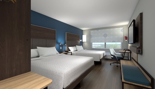 Chambre, 2 grands lits