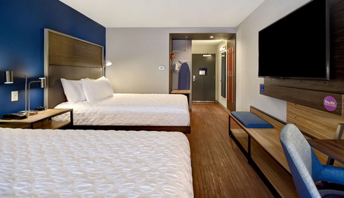 Chambre, 2 grands lits, accessible aux personnes à mobilité réduite (Hearing)