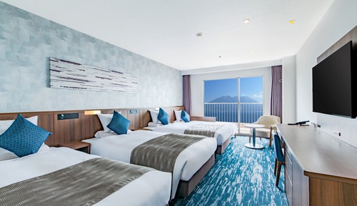 Chambre Quadruple Standard, non-fumeurs (Renewed, Sakurajima View, No cleaning)