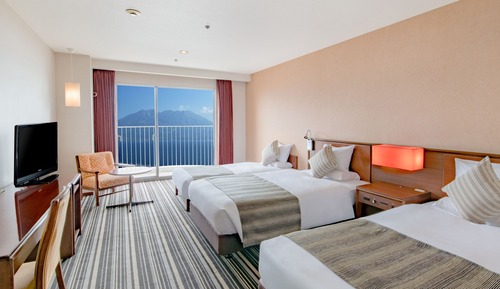 Chambre Triple Supérieure, non-fumeurs (Sakurajima View)