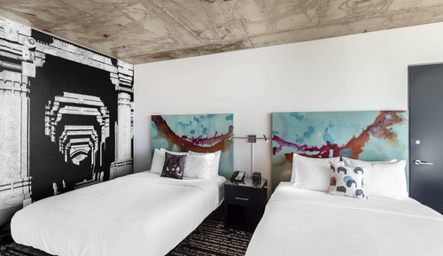 Chambre, 2 grands lits