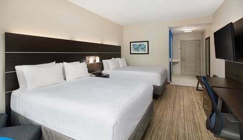Chambre, 2 grands lits, accessible aux personnes à mobilité réduite (Mobility, Accessible Tub)
