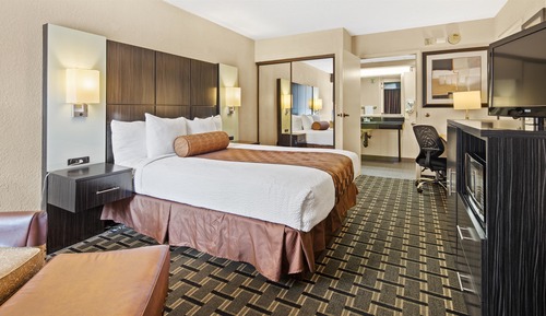Chambre Standard, 1 grand lit, accessible aux personnes à mobilité réduite, non-fumeurs