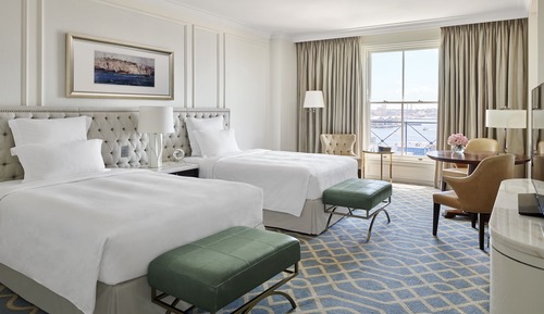 Chambre Deluxe, 2 lits doubles, vue port