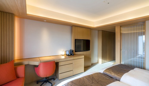 Chambre Standard, 2 lits une place (Castle View, Walk-in Shower)