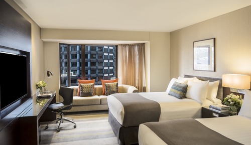 Chambre Premium, 2 lits doubles, accès au salon club