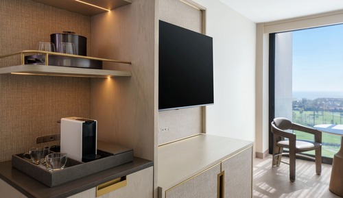 Chambre, 1 très grand lit, vue océan (Hearing Accessible)
