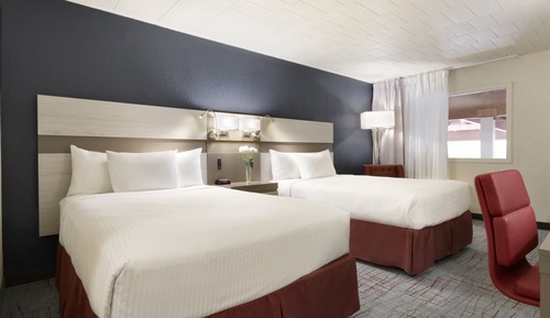 Chambre Deluxe, 2 lits doubles, non-fumeurs, vue piscine