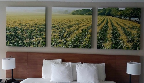 Chambre, 1 très grand lit, fumeurs