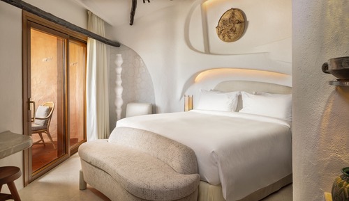 Chambre Supérieure, 1 très grand lit, non-fumeurs, vue partielle sur la mer (Contemporary)