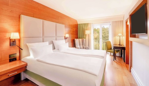 Chambre Exécutive, 2 lits une place, vue lac