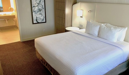 Suite, 1 très grand lit (Mobility Roll in Shower One Bedroom)