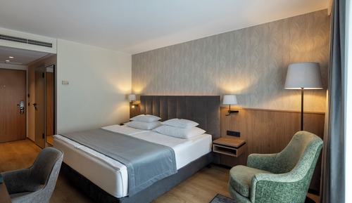 Chambre Double ou avec lits jumeaux, vue ville (Single Use)