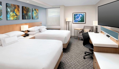 Chambre, 2 grands lits