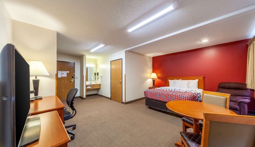 Chambre, 1 grand lit, accessible aux personnes à mobilité réduite, non-fumeurs