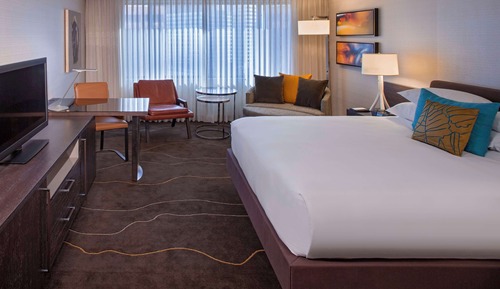 Chambre, 1 très grand lit, accessible aux personnes à mobilité réduite (Shower)