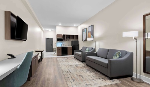 Suite, 2 grands lits, non-fumeurs, cuisine (Walk-in Shower;Larger Room)