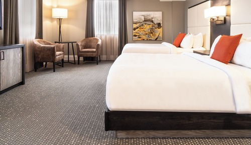Chambre Premium, 2 grands lits, vue fleuve