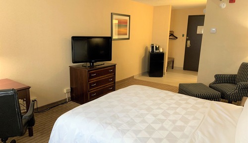 Suite, 1 très grand lit, accessible aux personnes à mobilité réduite (Mobility, Roll-In Shower)