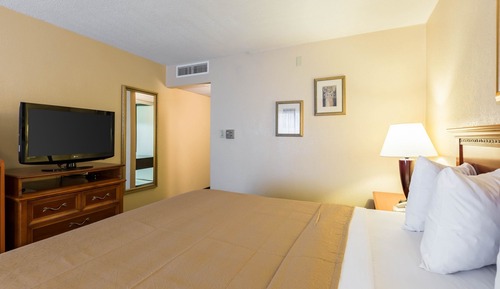 Chambre, 1 grand lit, accessible aux personnes à mobilité réduite, non-fumeurs