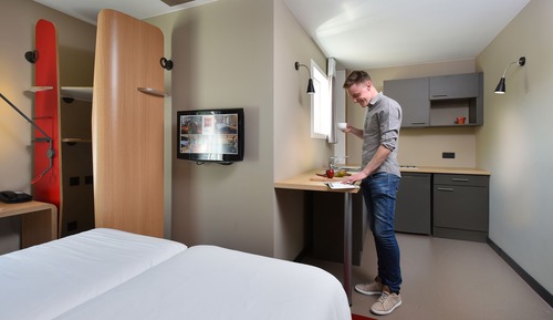 Chambre avec lits jumeaux, 2 lits une place