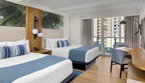 Chambre, 2 grands lits