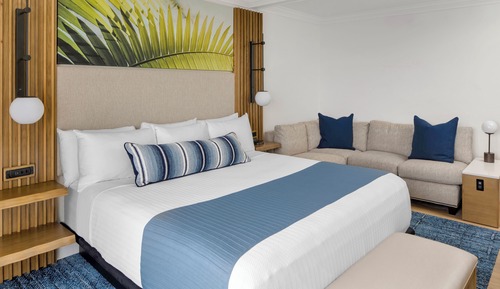 Chambre Premium, 1 très grand lit, vue océan