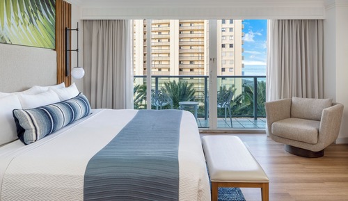 Chambre Deluxe, 1 très grand lit, vue océan