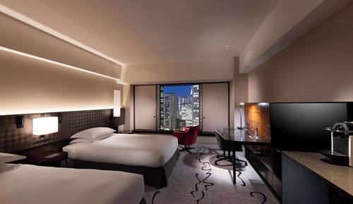 Chambre Exécutive, 2 lits une place, accès au salon club