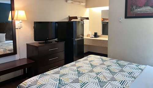 Chambre Standard, 1 très grand lit, accessible aux personnes à mobilité réduite, fumeurs