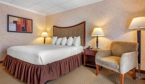 Chambre Standard, 1 grand lit, accessible aux personnes à mobilité réduite, baignoire