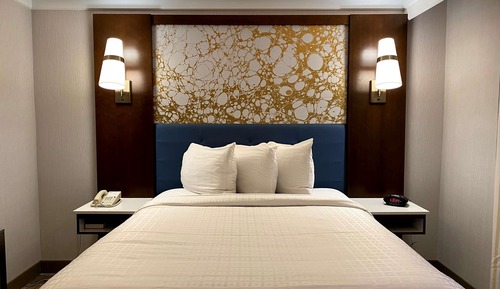 Chambre Standard, 1 grand lit, non-fumeurs, réfrigérateur et four à micro-ondes