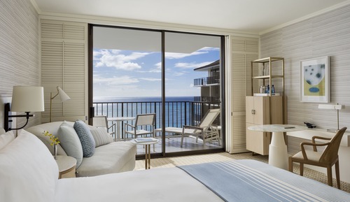 Chambre, en front de mer