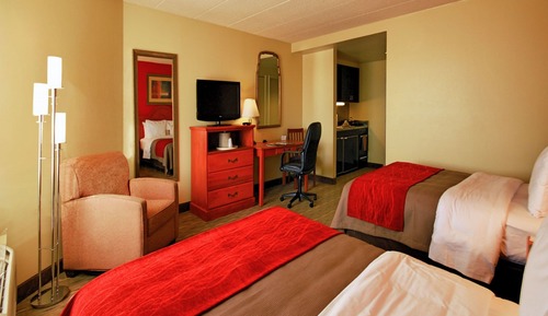 Efficiency Room with 2 Double Beds - Non-Smoking
