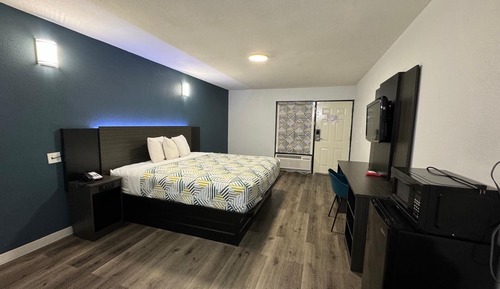 Chambre Deluxe, 1 très grand lit, accessible aux personnes à mobilité réduite, non-fumeurs