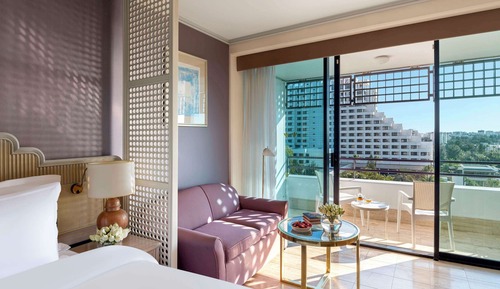 Chambre Deluxe, 1 très grand lit, vue mer