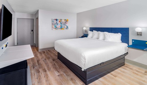 Chambre Standard, 1 grand lit, accessible aux personnes à mobilité réduite