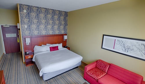 Chambre, 1 très grand lit et 1 canapé-lit (Mobility/Hearing Accessible, Tub)